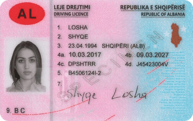 Buy Albania driving license