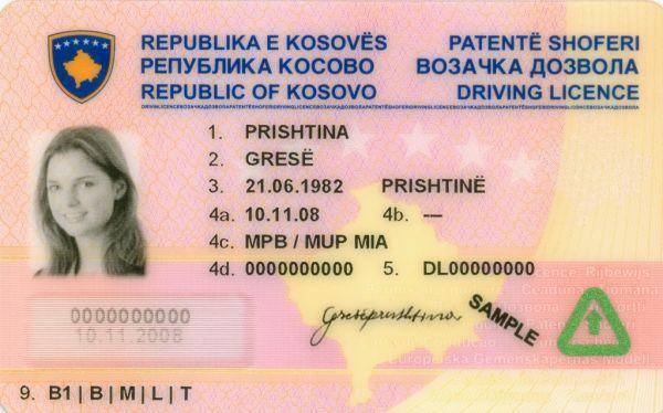 Buy Kosovo driving licence