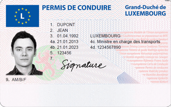 Luxembourg driving licence